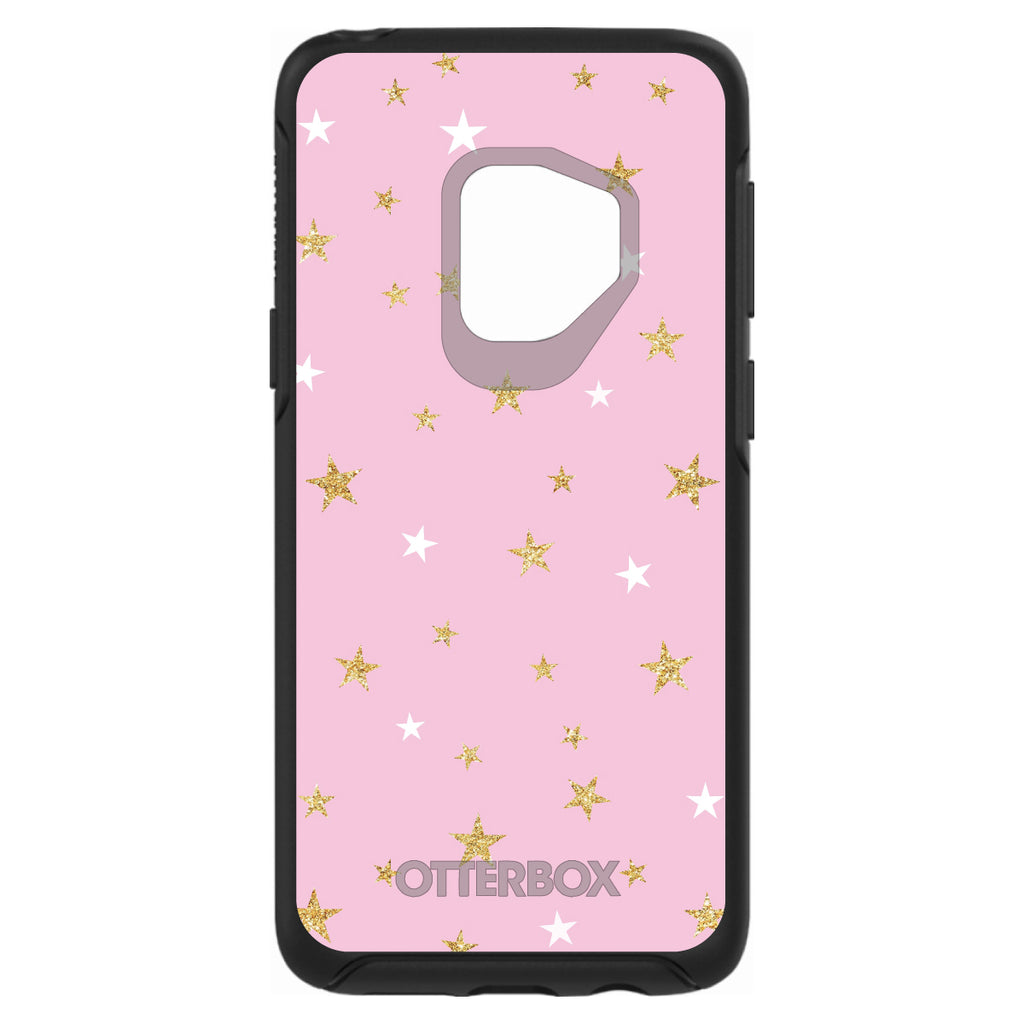 Pink & Gold Print, Stars Pattern OtterBox Symmetry Case for iPhone & Galaxy, view 8