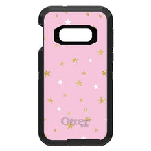DistinctInk™ OtterBox Defender Series Case for Apple iPhone / Samsung Galaxy / Google Pixel - Pink & Gold Print - Stars Pattern