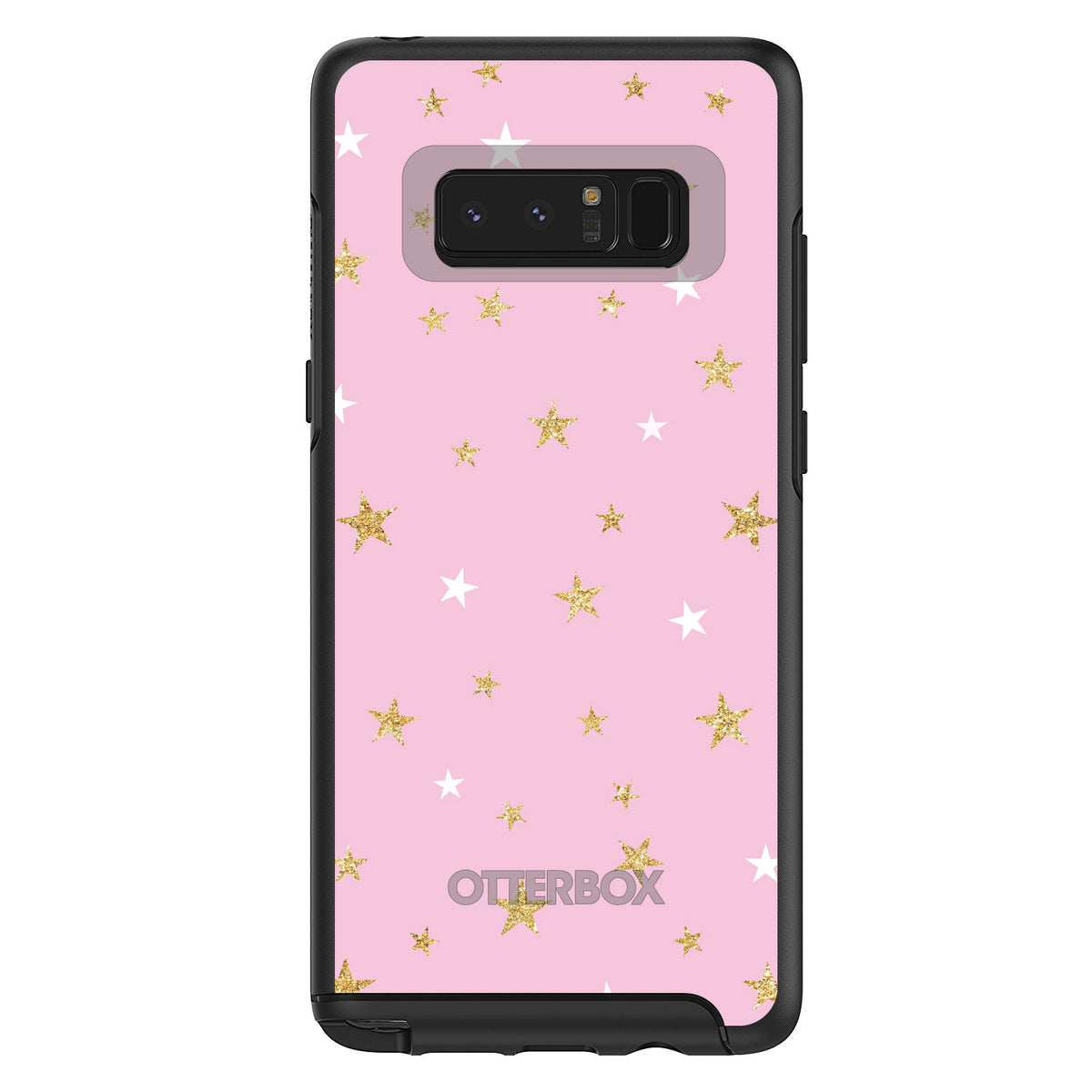 Pink & Gold Print, Stars Pattern OtterBox Symmetry Case for iPhone & Galaxy, view 14