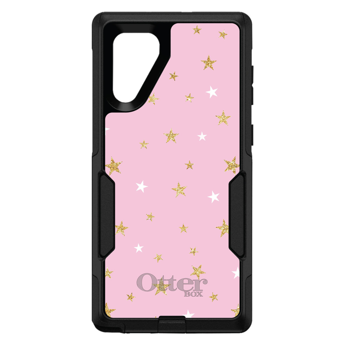 Pink & Gold Print, Stars Pattern OtterBox Commuter Case for iPhone & Galaxy, view 13