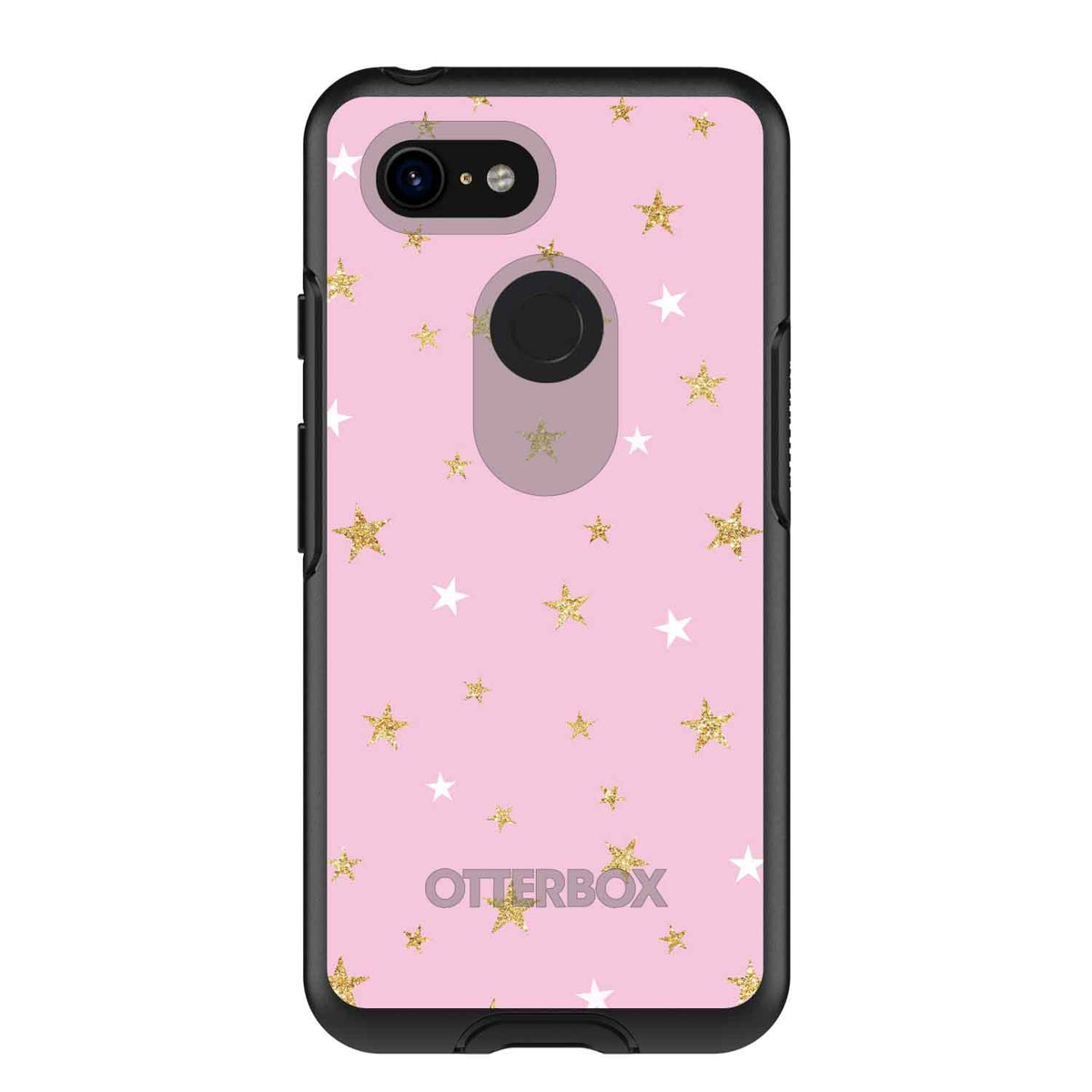 Pink & Gold Print, Stars Pattern OtterBox Symmetry Case for iPhone & Galaxy, view 15