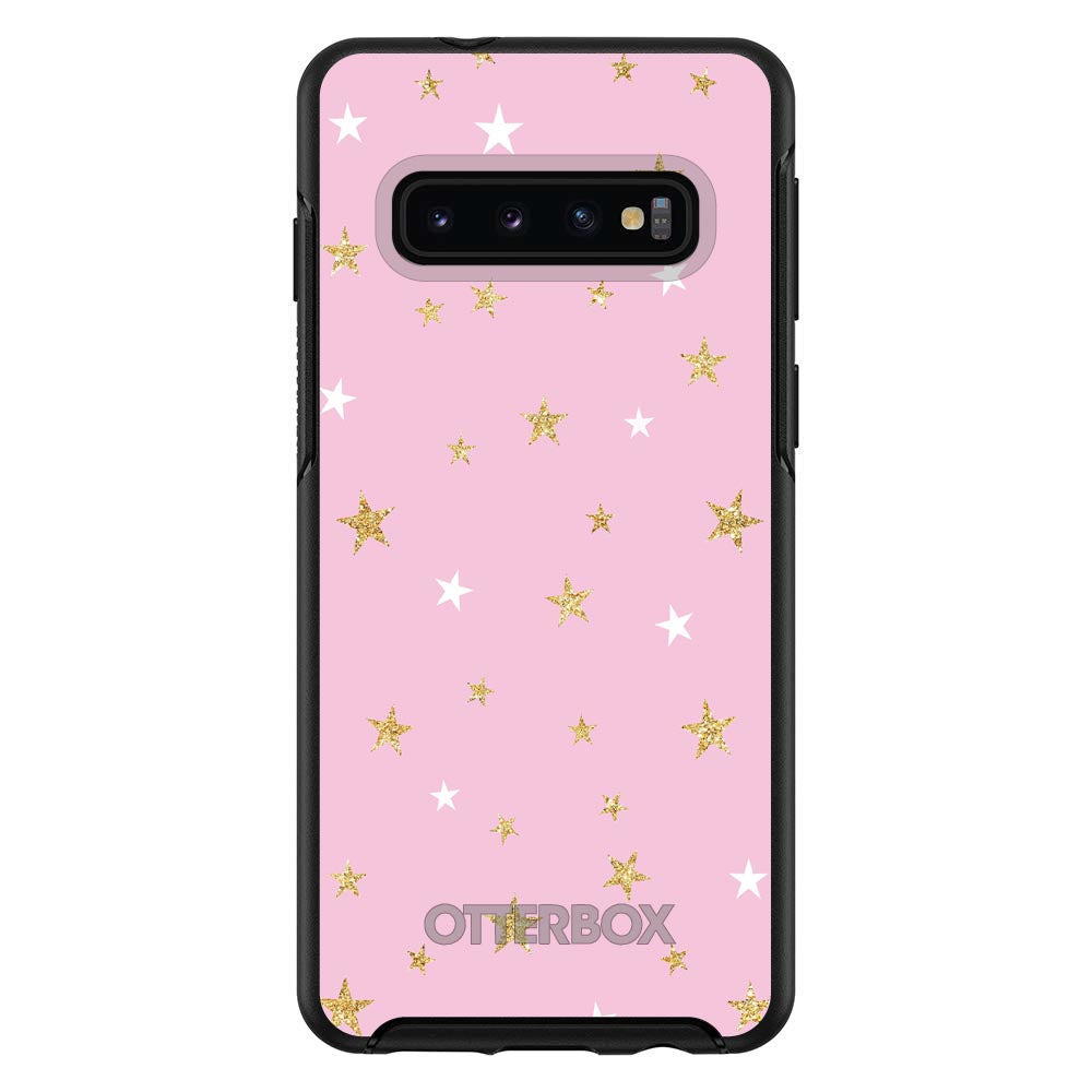 Pink & Gold Print, Stars Pattern OtterBox Symmetry Case for iPhone & Galaxy, view 6
