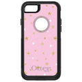 Pink & Gold Print, Stars Pattern OtterBox Commuter Case for iPhone & Galaxy