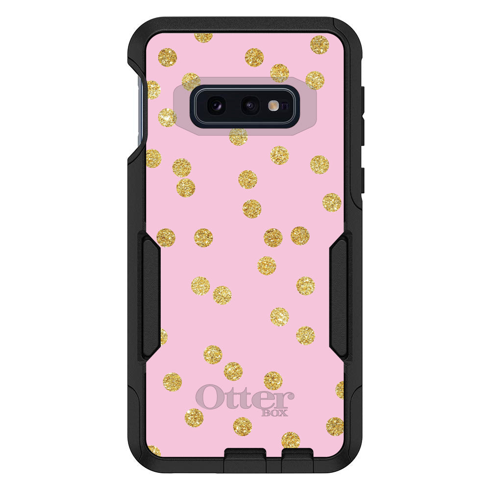 Pink & Gold Print, Polka Dots Pattern OtterBox Commuter Case for iPhone & Galaxy, view 8