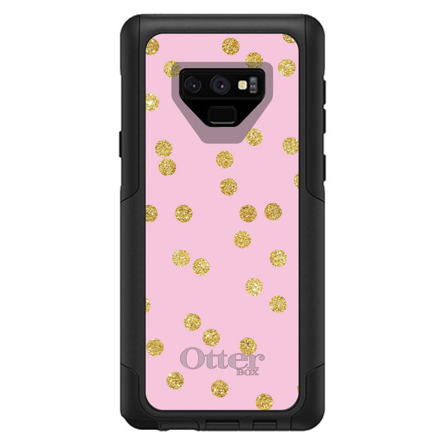 Pink & Gold Print, Polka Dots Pattern OtterBox Commuter Case for iPhone & Galaxy, view 15