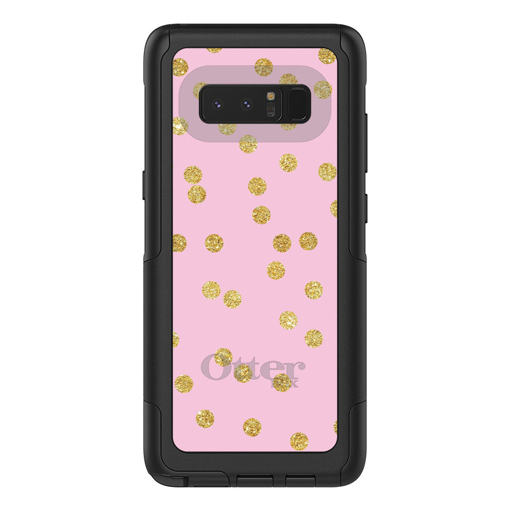 Pink & Gold Print, Polka Dots Pattern OtterBox Commuter Case for iPhone & Galaxy, view 16