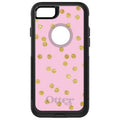 Pink & Gold Print, Polka Dots Pattern OtterBox Commuter Case for iPhone & Galaxy