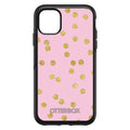 Pink & Gold Print, Polka Dots Pattern OtterBox Symmetry Case for iPhone & Galaxy