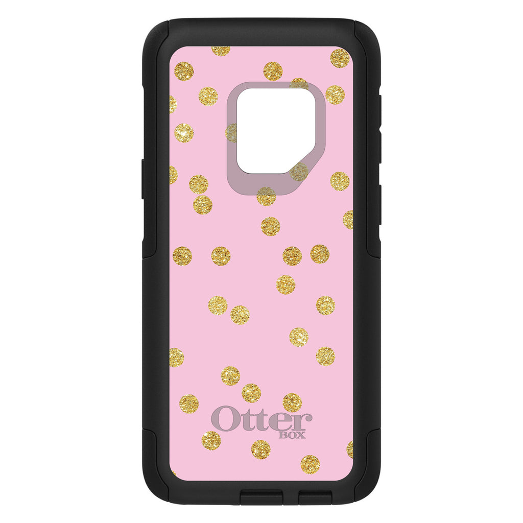 Pink & Gold Print, Polka Dots Pattern OtterBox Commuter Case for iPhone & Galaxy, view 9