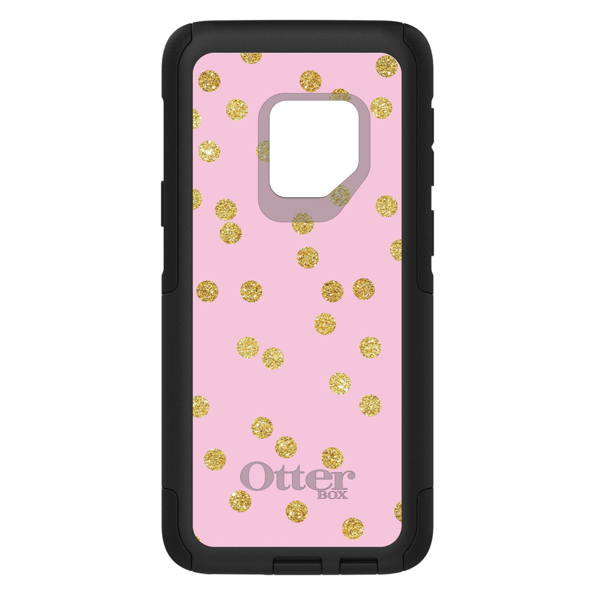 Pink & Gold Print, Polka Dots Pattern OtterBox Commuter Case for iPhone & Galaxy, view 9