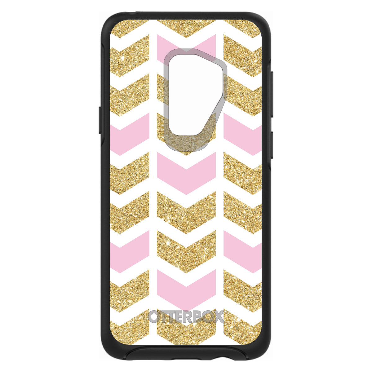 Pink & Gold Print, Random Chevron Pattern OtterBox Symmetry Case for iPhone & Galaxy, view 9