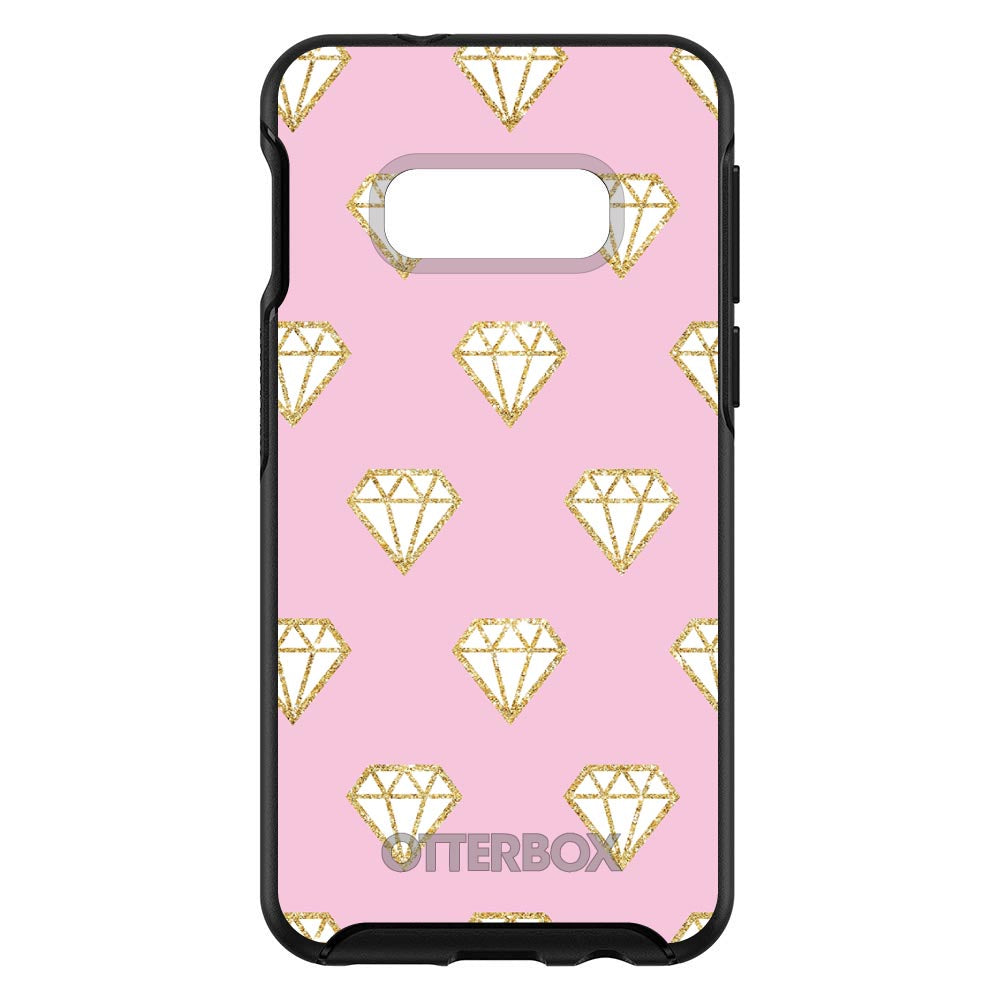 Pink & Gold Print, Diamond Pattern OtterBox Symmetry Case for iPhone & Galaxy, view 7