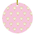 Diamond Pattern Ceramic Ornament