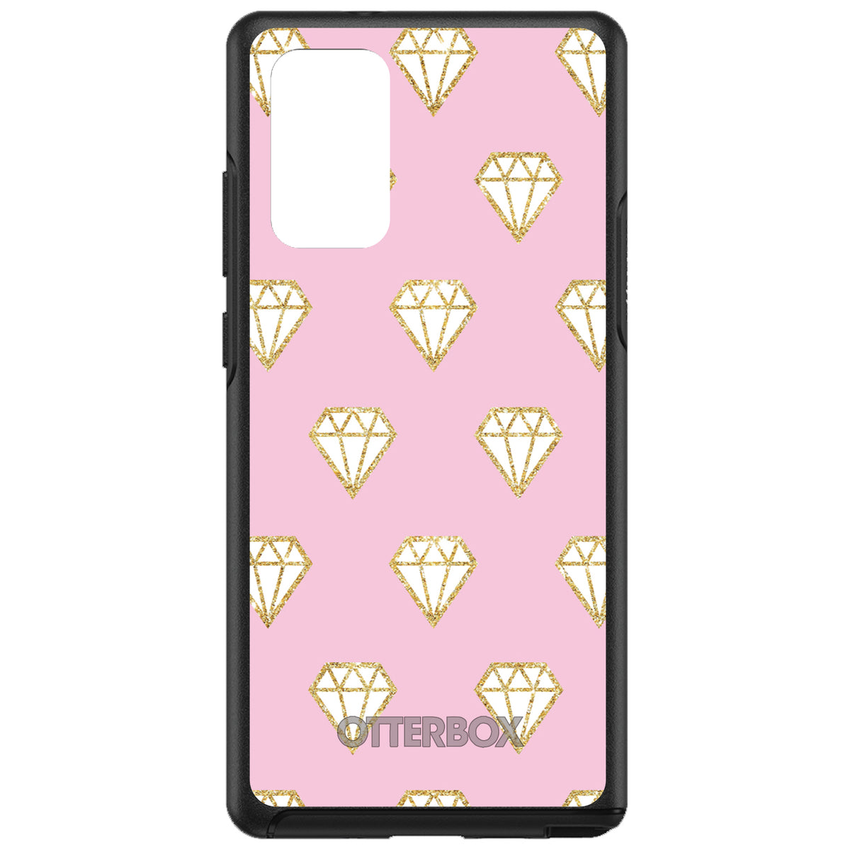 Pink & Gold Print, Diamond Pattern OtterBox Symmetry Case for iPhone & Galaxy, view 10
