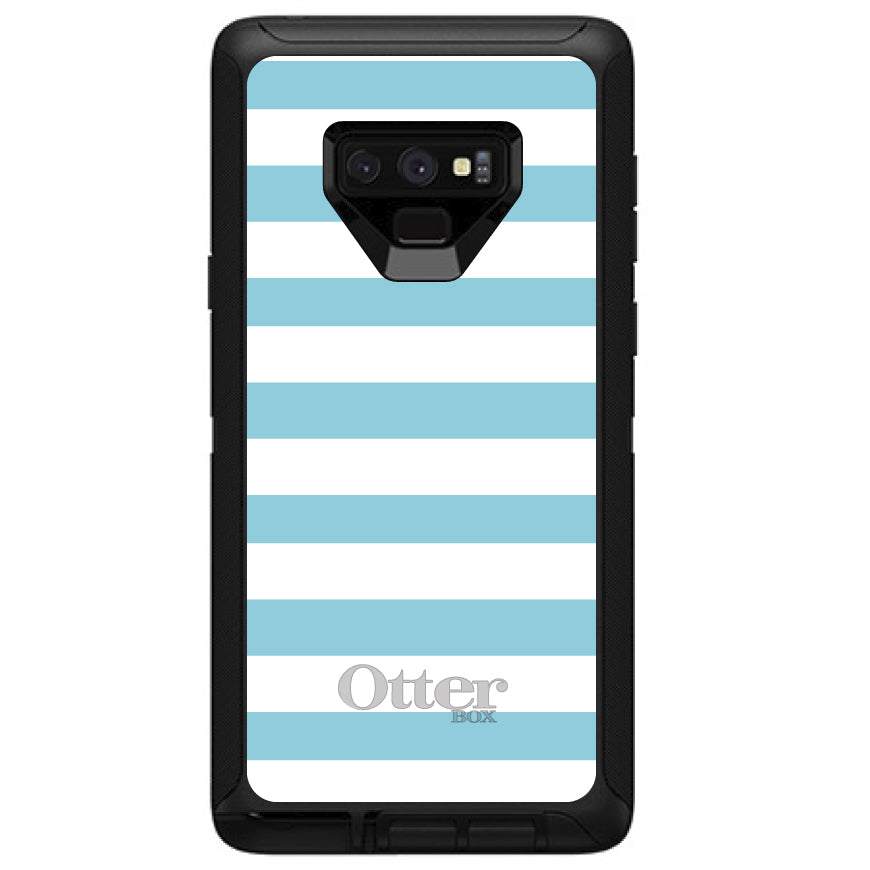 Blue & White Bold Stripes OtterBox Defender Case for iPhone & Galaxy, view 13