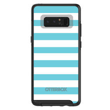 DistinctInk™ OtterBox Symmetry Series Case for Apple iPhone / Samsung Galaxy / Google Pixel - Blue & White Bold Stripes