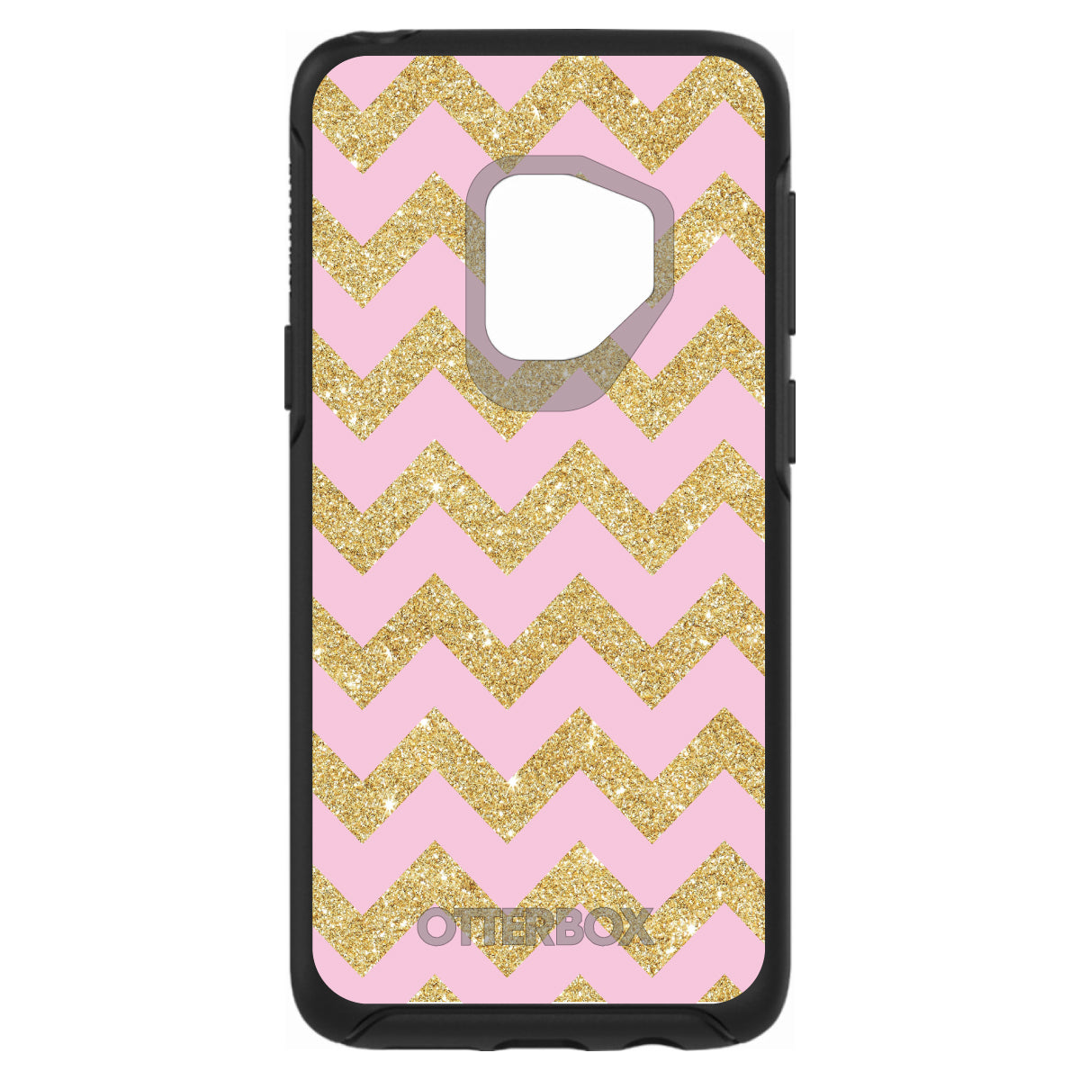 Pink & Gold Print, Chevron Pattern OtterBox Symmetry Case for iPhone & Galaxy, view 8