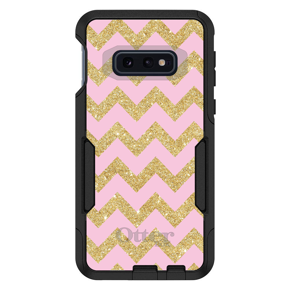 Pink & Gold Print, Chevron Pattern OtterBox Commuter Case for iPhone & Galaxy, view 8