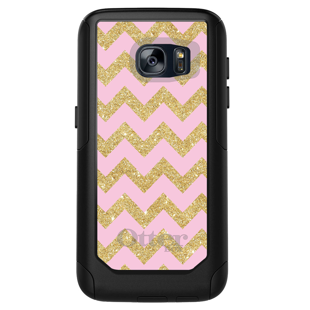 Pink & Gold Print, Chevron Pattern OtterBox Commuter Case for iPhone & Galaxy, view 11
