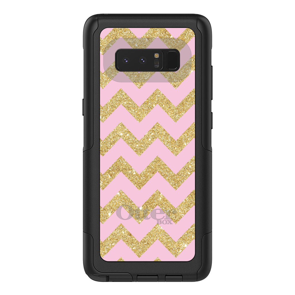 Pink & Gold Print, Chevron Pattern OtterBox Commuter Case for iPhone & Galaxy, view 16