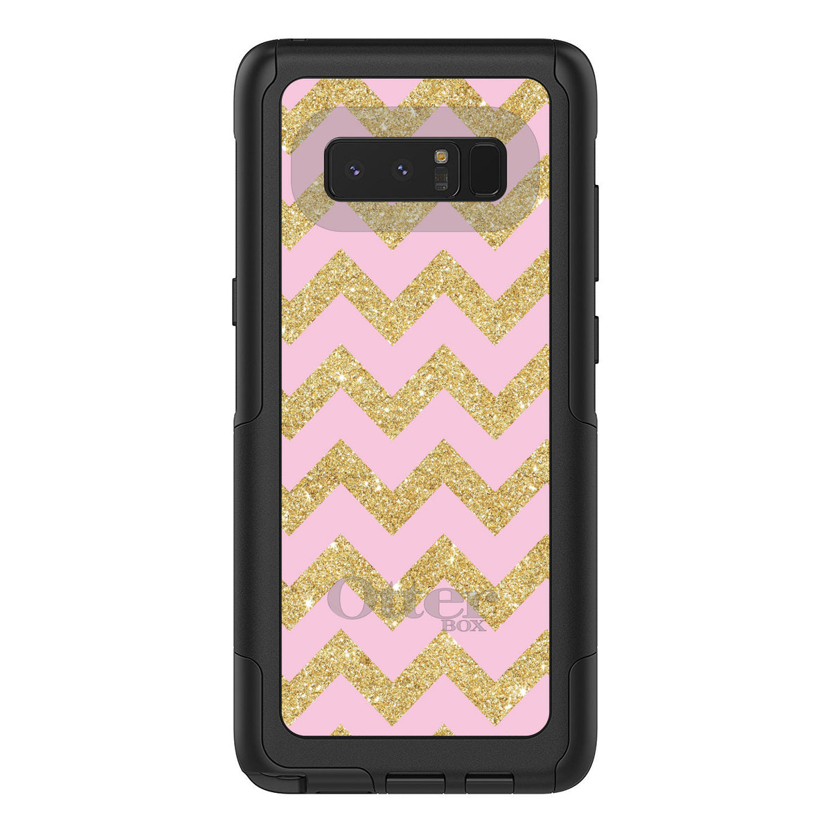 Pink & Gold Print, Chevron Pattern OtterBox Commuter Case for iPhone & Galaxy, view 16