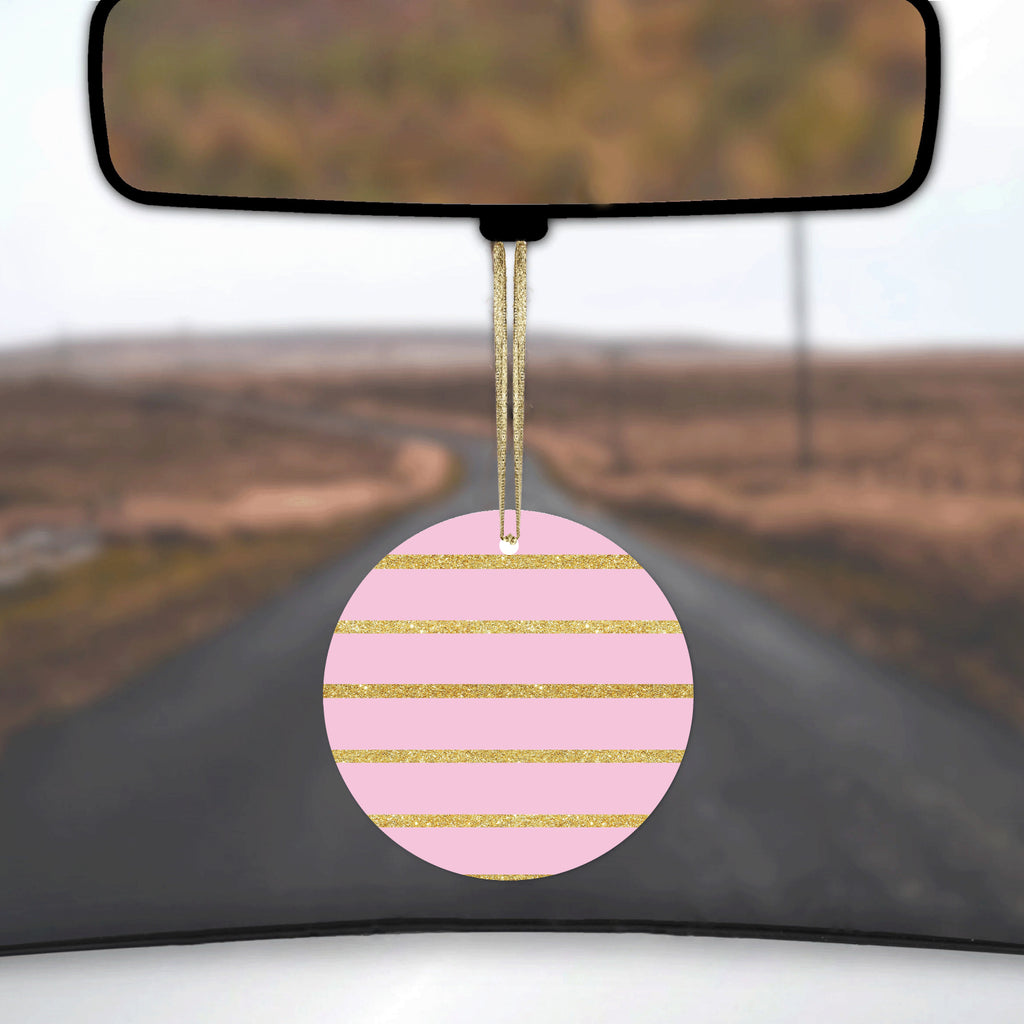 Horizontal Stripes Pattern Ceramic Ornament, view 3