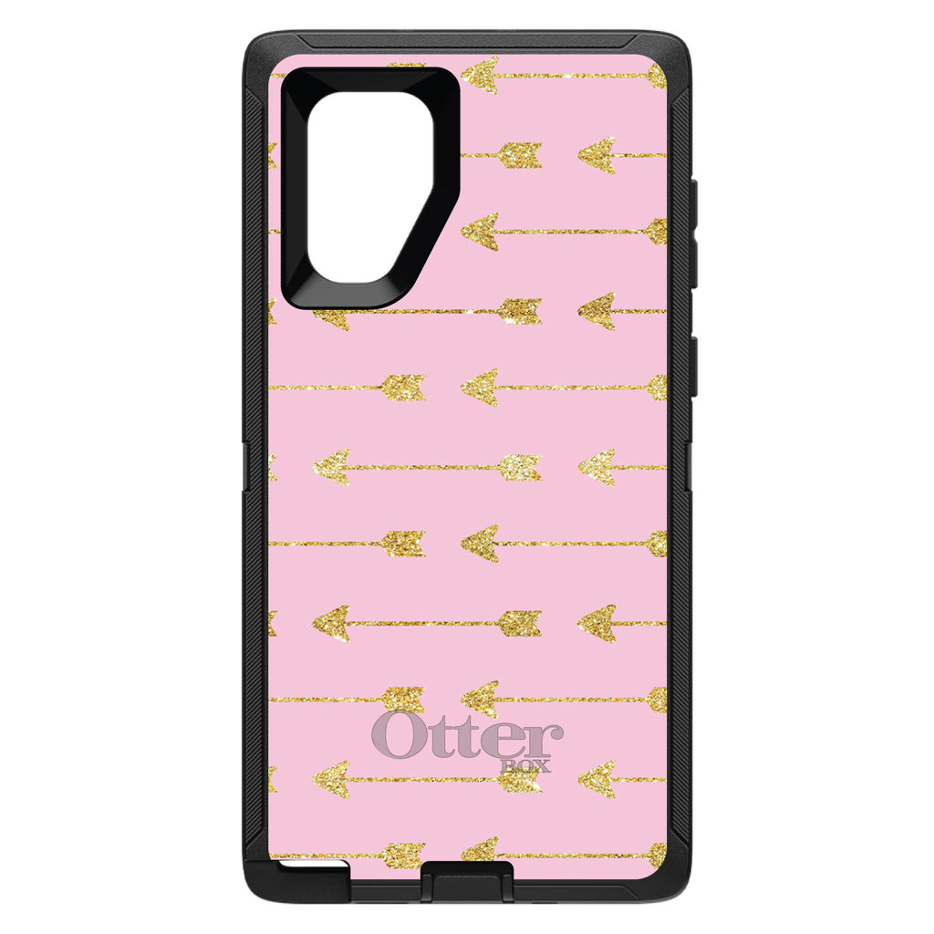 Pink & Gold Print, Arrows Pattern OtterBox Defender Case for iPhone & Galaxy, view 14