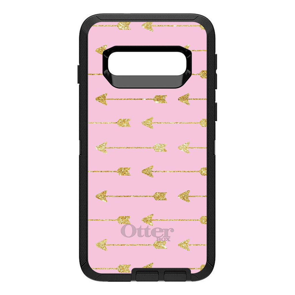 Pink & Gold Print, Arrows Pattern OtterBox Defender Case for iPhone & Galaxy, view 9