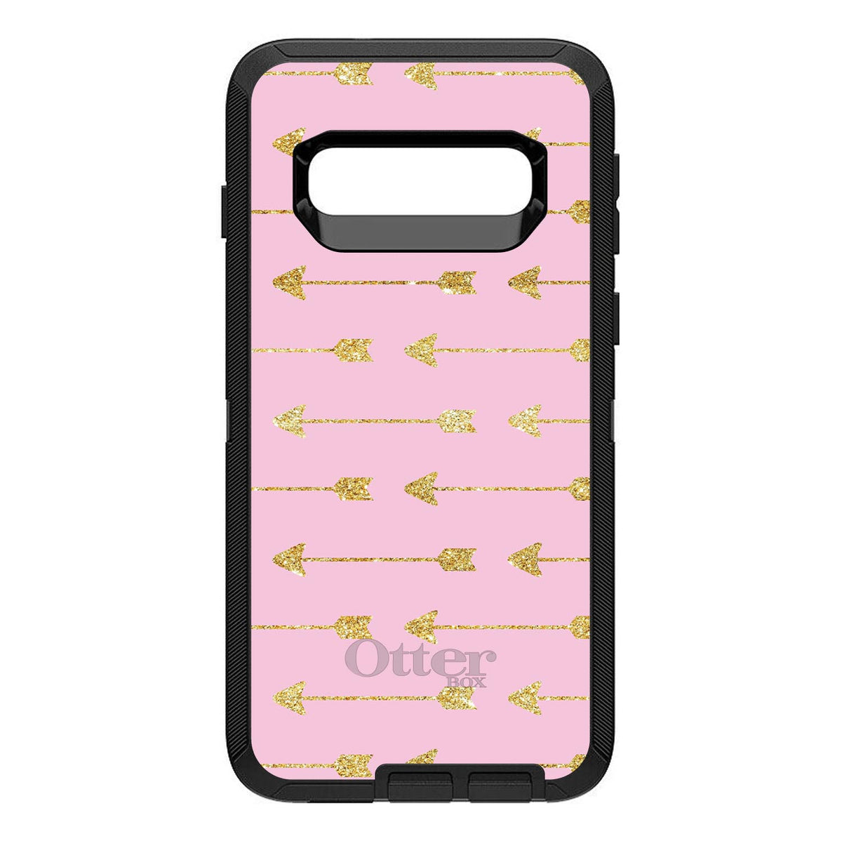 Pink & Gold Print, Arrows Pattern OtterBox Defender Case for iPhone & Galaxy, view 9
