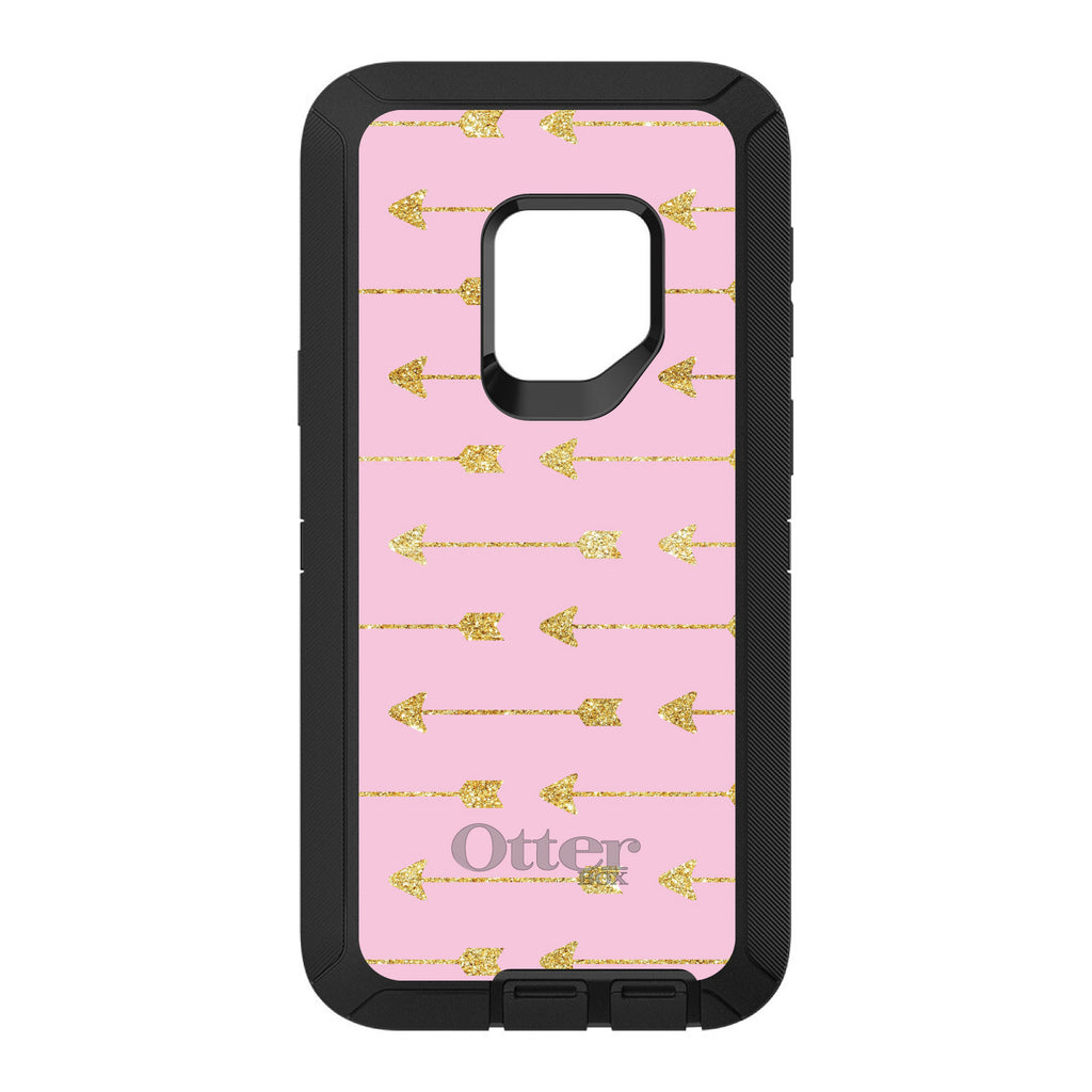 Pink & Gold Print, Arrows Pattern OtterBox Defender Case for iPhone & Galaxy, view 11