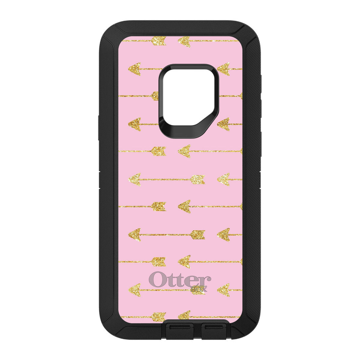 Pink & Gold Print, Arrows Pattern OtterBox Defender Case for iPhone & Galaxy, view 11