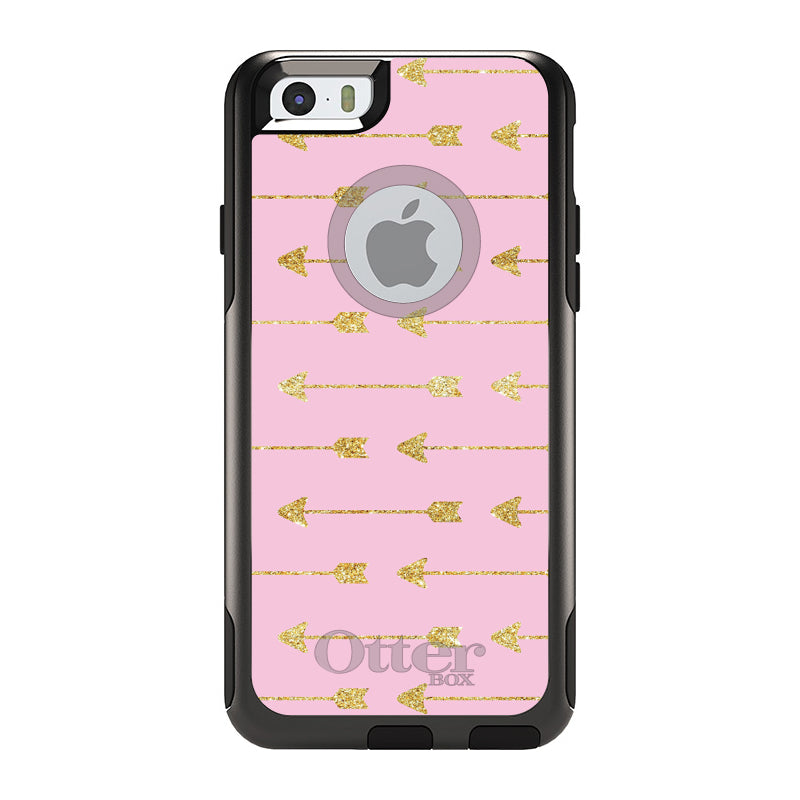 Pink & Gold Print, Arrows Pattern OtterBox Commuter Case for iPhone & Galaxy, view 4