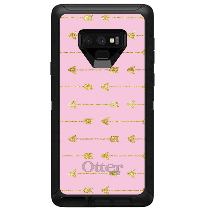 Pink & Gold Print, Arrows Pattern OtterBox Defender Case for iPhone & Galaxy, view 16