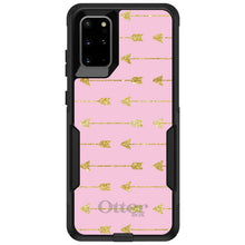 DistinctInk OtterBox Commuter Series Case for Apple iPhone or Samsung Galaxy - Pink & Gold Print - Arrows Pattern