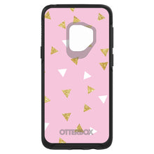 DistinctInk™ OtterBox Symmetry Series Case for Apple iPhone / Samsung Galaxy / Google Pixel - Pink & Gold Print - Triangles Pattern