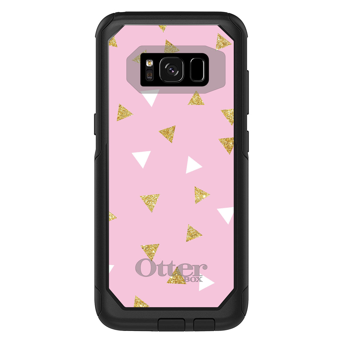 Pink & Gold Print, Triangles Pattern OtterBox Commuter Case for iPhone & Galaxy, view 10