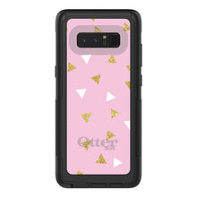 DistinctInk OtterBox Commuter Series Case for Apple iPhone or Samsung Galaxy - Pink & Gold Print - Triangles Pattern