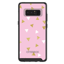 DistinctInk™ OtterBox Symmetry Series Case for Apple iPhone / Samsung Galaxy / Google Pixel - Pink & Gold Print - Triangles Pattern