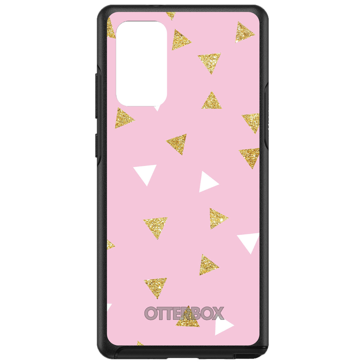 Pink & Gold Print, Triangles Pattern OtterBox Symmetry Case for iPhone & Galaxy, view 10