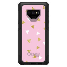 DistinctInk OtterBox Commuter Series Case for Apple iPhone or Samsung Galaxy - Pink & Gold Print - Triangles Pattern