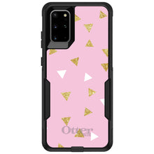 DistinctInk OtterBox Commuter Series Case for Apple iPhone or Samsung Galaxy - Pink & Gold Print - Triangles Pattern