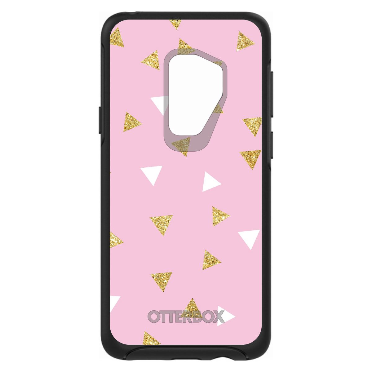 Pink & Gold Print, Triangles Pattern OtterBox Symmetry Case for iPhone & Galaxy, view 9