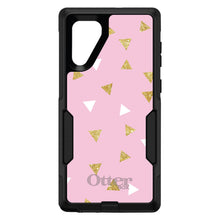 DistinctInk OtterBox Commuter Series Case for Apple iPhone or Samsung Galaxy - Pink & Gold Print - Triangles Pattern