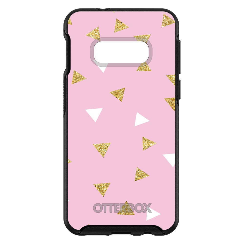 Pink & Gold Print, Triangles Pattern OtterBox Symmetry Case for iPhone & Galaxy, view 7
