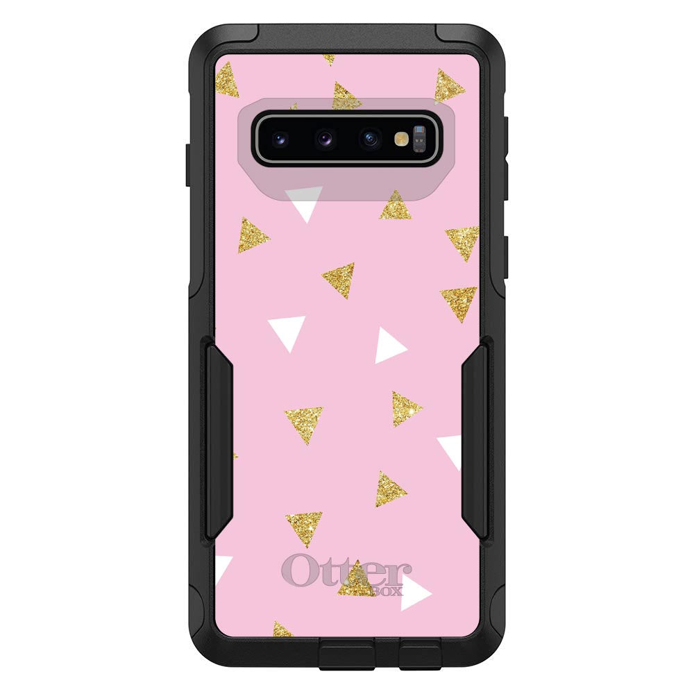 Pink & Gold Print, Triangles Pattern OtterBox Commuter Case for iPhone & Galaxy, view 7