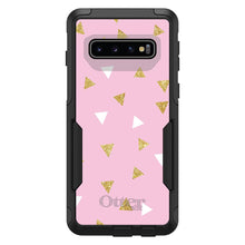 DistinctInk OtterBox Commuter Series Case for Apple iPhone or Samsung Galaxy - Pink & Gold Print - Triangles Pattern