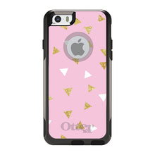 DistinctInk OtterBox Commuter Series Case for Apple iPhone or Samsung Galaxy - Pink & Gold Print - Triangles Pattern