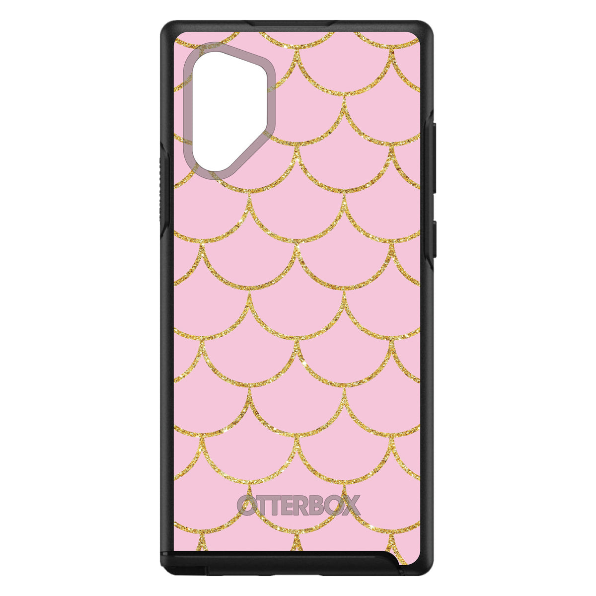 Pink & Gold Print, Scalloped Pattern OtterBox Symmetry Case for iPhone & Galaxy, view 12