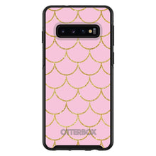 DistinctInk™ OtterBox Symmetry Series Case for Apple iPhone / Samsung Galaxy / Google Pixel - Pink & Gold Print - Scalloped Pattern