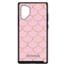 DistinctInk™ OtterBox Symmetry Series Case for Apple iPhone / Samsung Galaxy / Google Pixel - Pink & Gold Print - Scalloped Pattern
